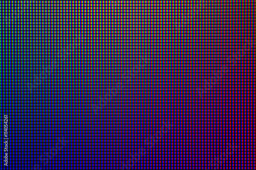 Abstract led screen. Closeup RGB led diode of led TV and led monitor screen display panel. Colorful led screen for background and design with copy space for text or image. photo