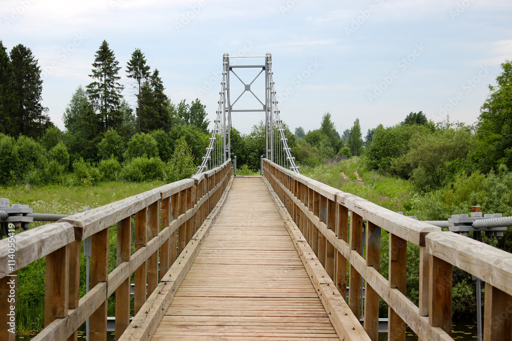 Bridge over the river in the country Bridge over the river in the country