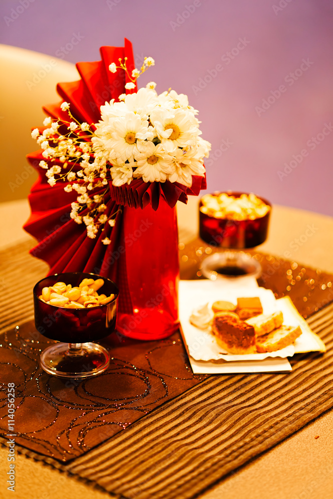 daisies in a floral arrangement