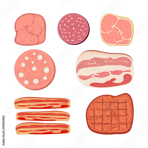 Set of meat products