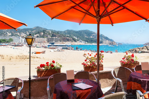 Tossa de mar beach. Costa Brava, Catalonia, Spain