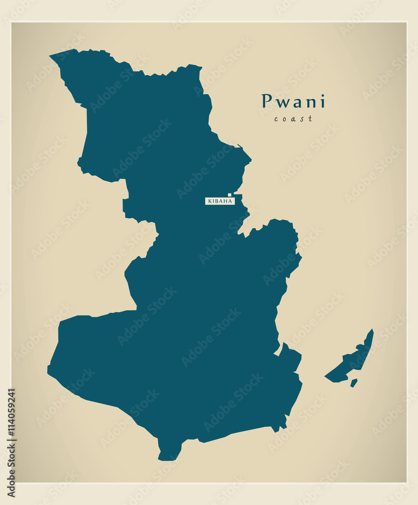 Modern Map - Pwani TZ