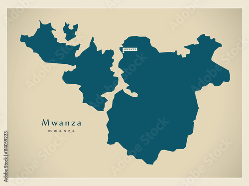 Modern Map - Mwanza TZ
