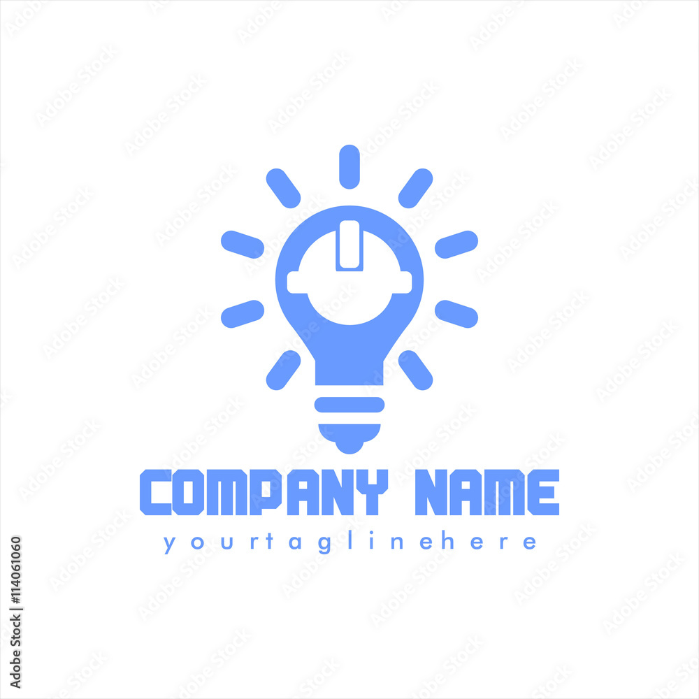 Worker and Contruction Logo Vector Worker and Contruction Logo Vector