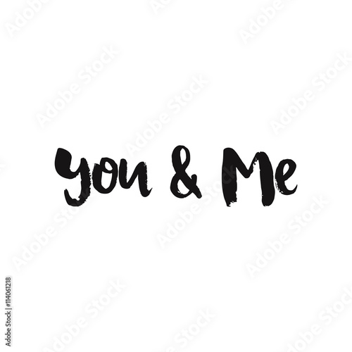 Vector hand drawn lettering poster