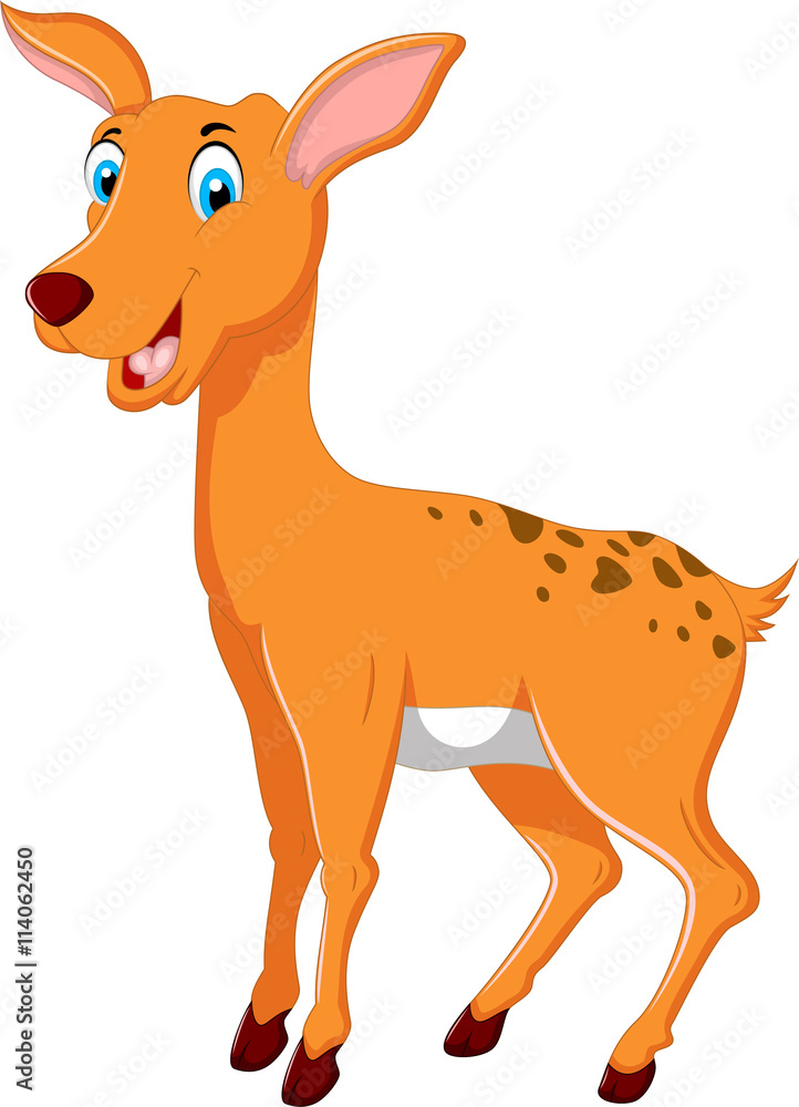 Obraz premium cute deer cartoon for you design