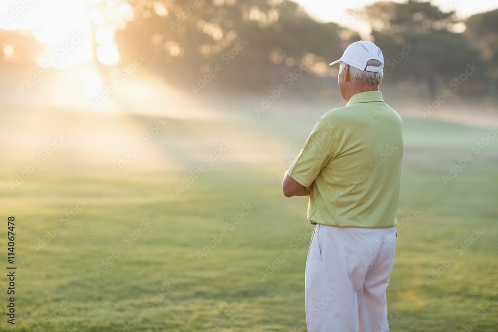 Golfer with arms crossed Golfer with arms crossed