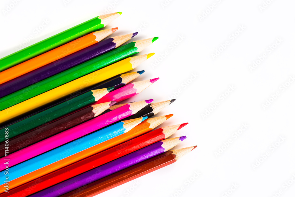 Abstract background from color pencils Abstract background from color pencils