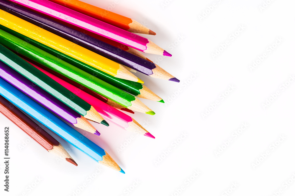 Abstract background from color pencils Abstract background from color pencils