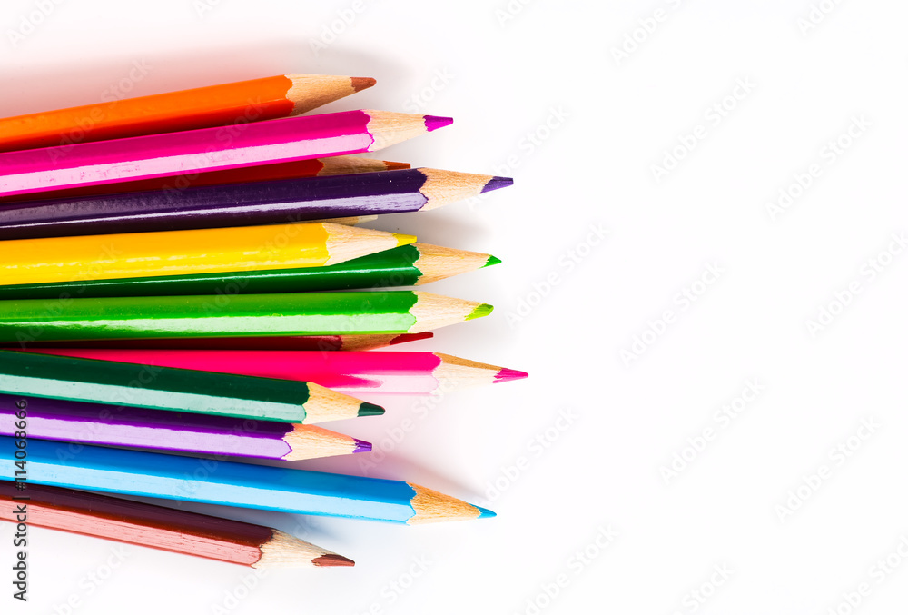 Abstract background from color pencils Abstract background from color pencils