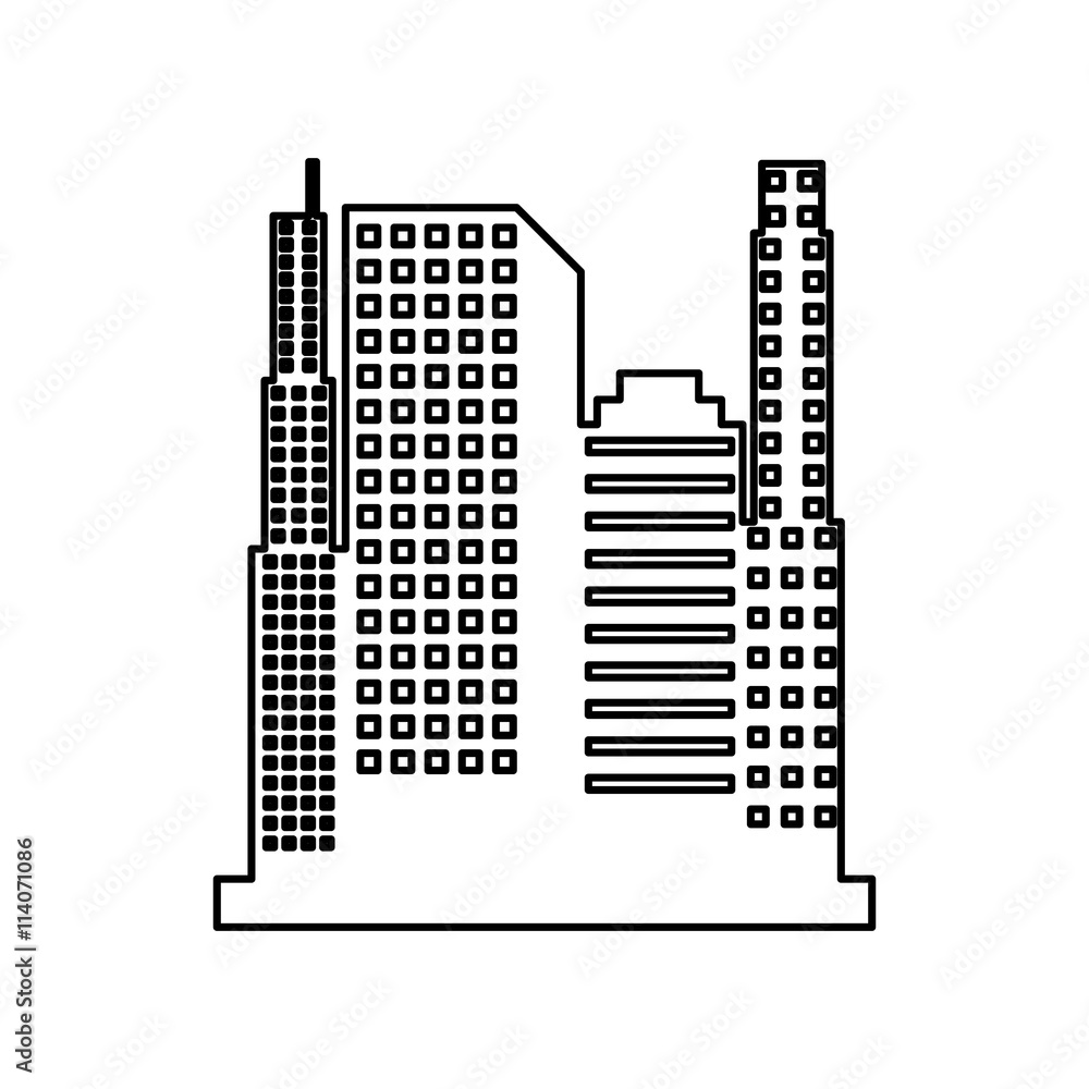 cityscape isolated icon design