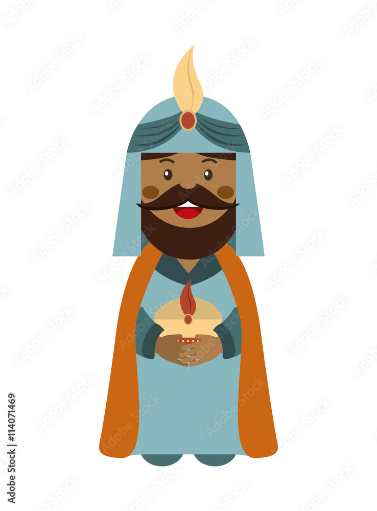 Obraz premium King wizard icon epiphany isolated design