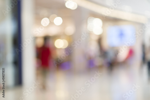 Abstract blur of shopping mall background © pushish images
