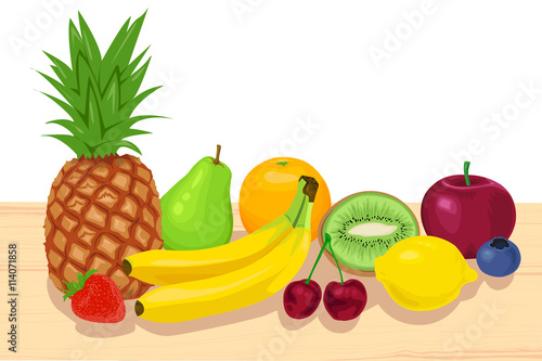 Fruits on the tabel