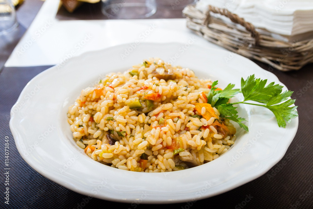 Vegetable risotto