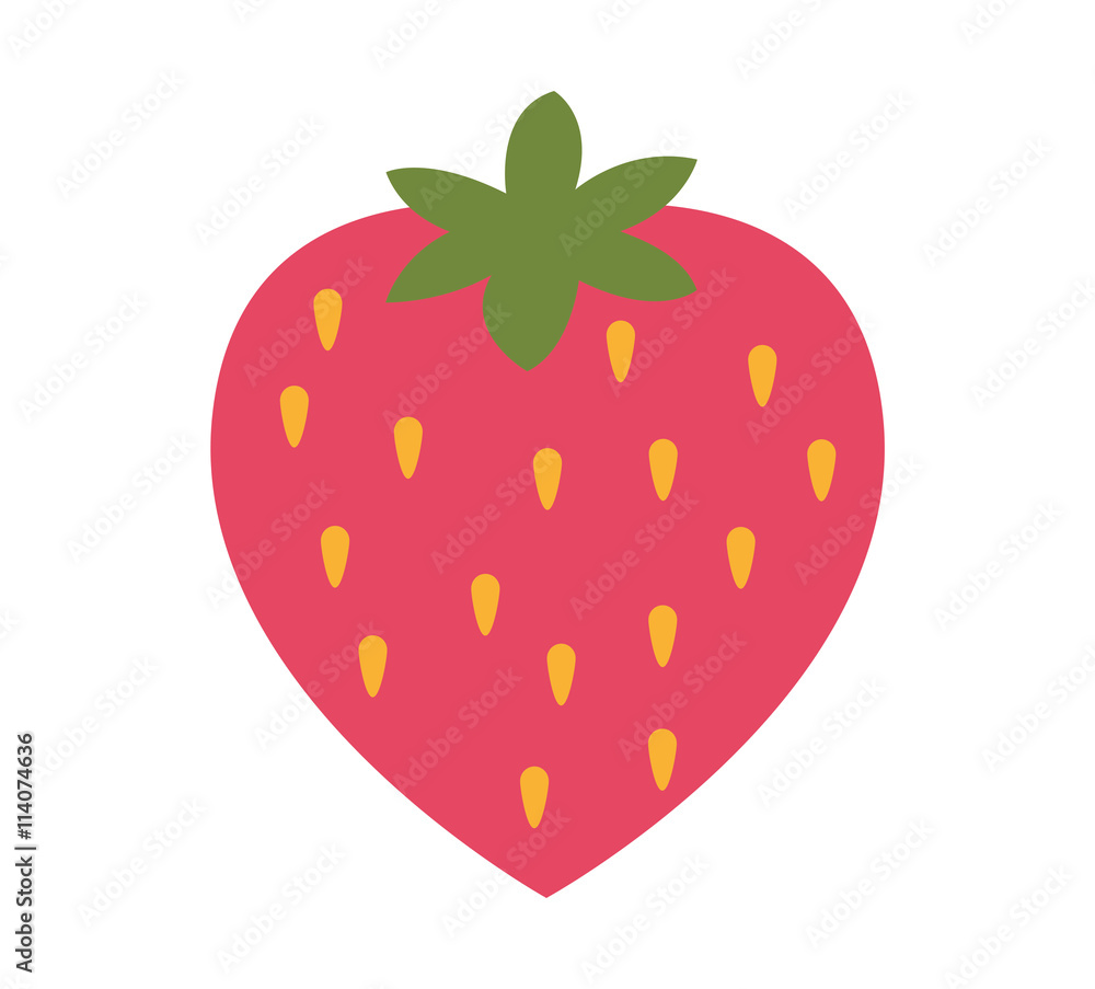Fototapeta premium strawberry isolated icon design