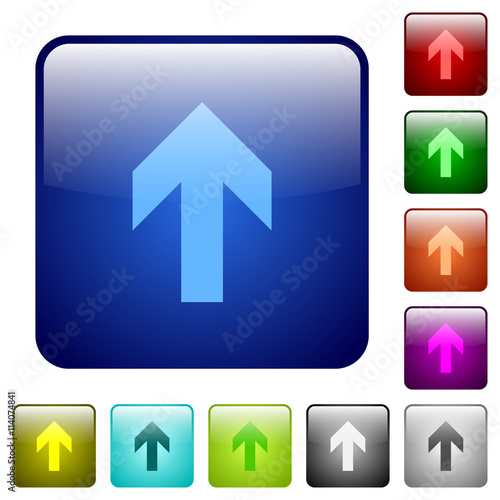 Color up arrow square buttons