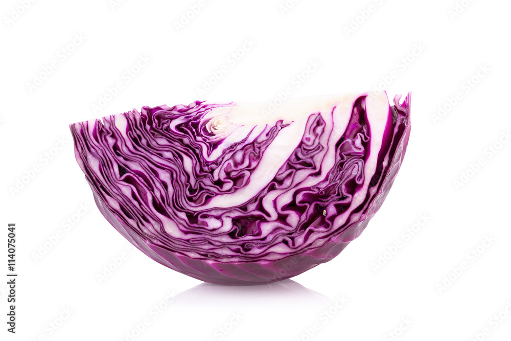 red cabbage isolated on white red cabbage isolated on white