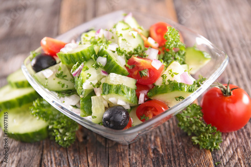 cucumber and tomato salad