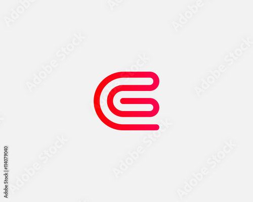 Line letter G logotype. Abstract moving airy logo icon design, ready symbol creative vector sign.
