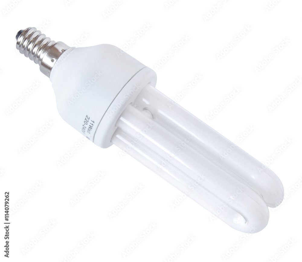 Energy efficient bulb isolated on white background Energy efficient bulb isolated on white background
