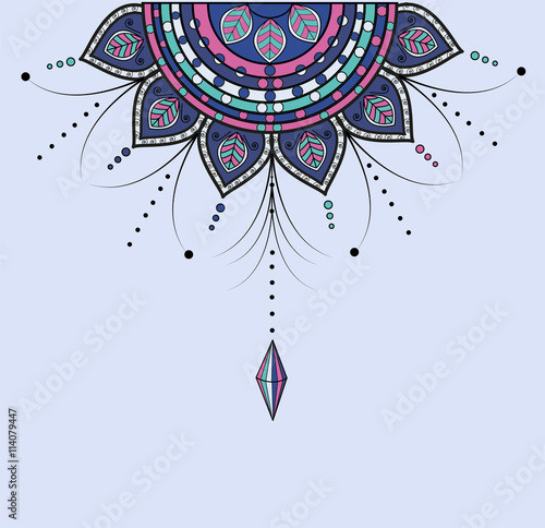 Colored mandala vector, mandala colorato vettoriale