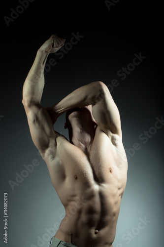 Muscular man with sexy body