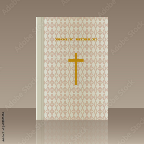 Realistic design element. Holy Bible