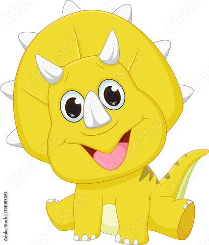 Cute triceratops cartoon