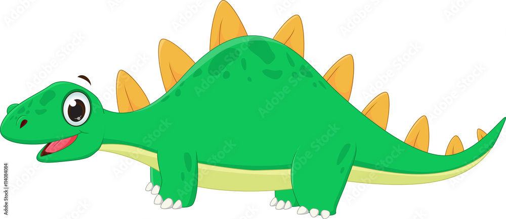 Fototapeta premium cute dinosaur cartoon