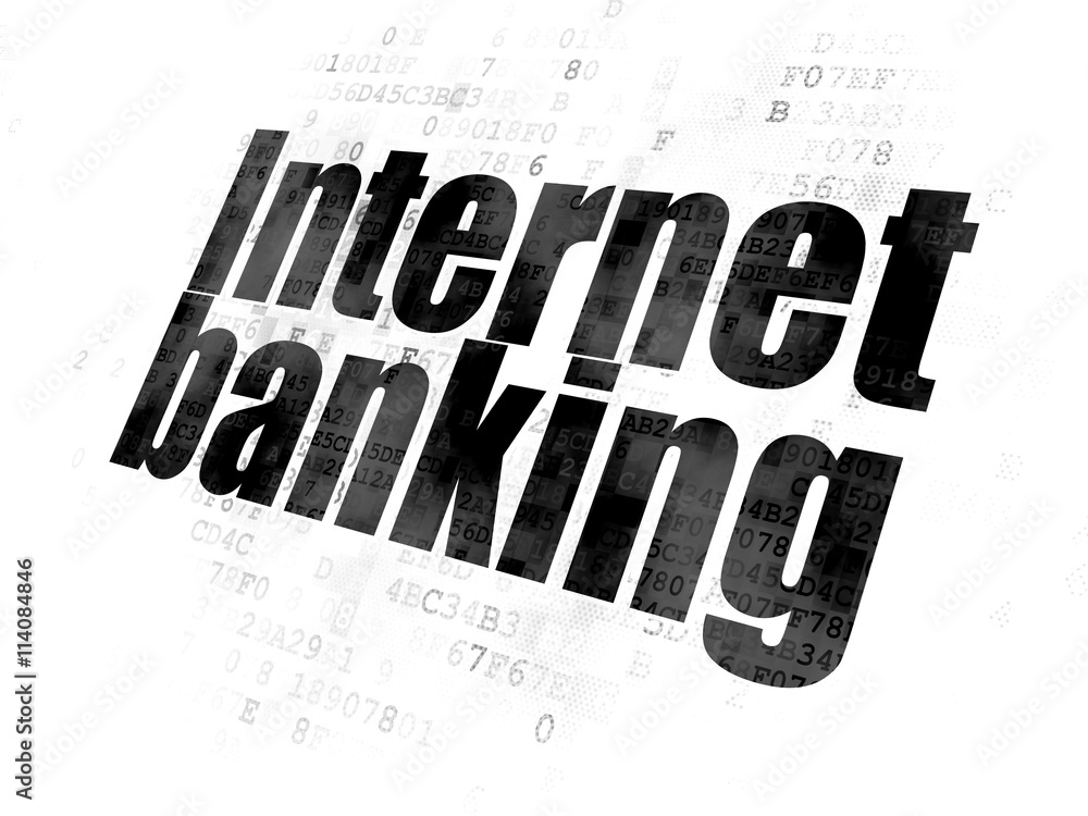 Banking concept: Internet Banking on Digital background Banking concept: Internet Banking on Digital background