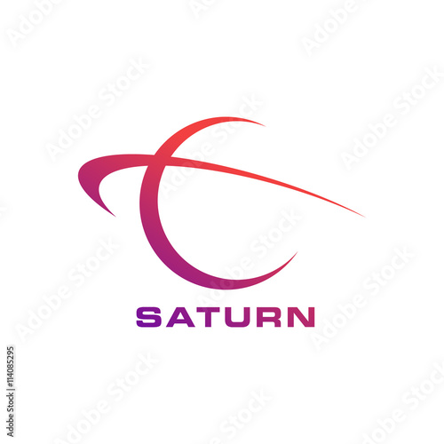 Planet Saturn. Outer Space Technology