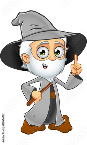 Old Grey Wizard Character
