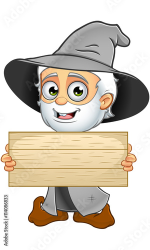 Old Grey Wizard Character