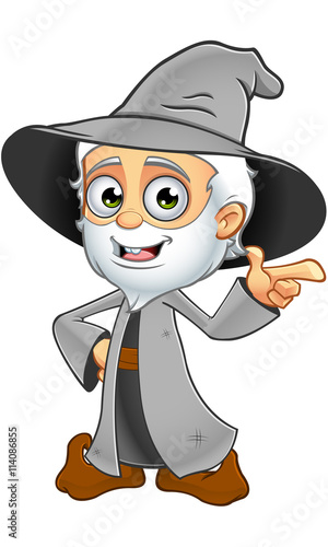 Old Grey Wizard Character