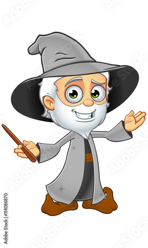 Old Grey Wizard Character