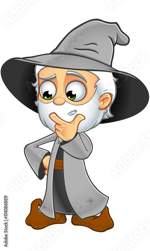 Old Grey Wizard Character