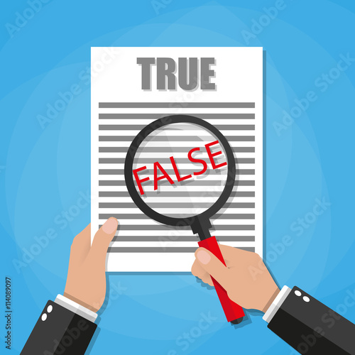 uncover the facts showing through magnifying glass