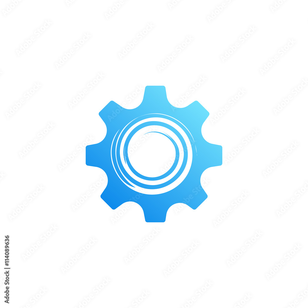 Obraz premium Gear Symbol. Abstract Creative Design.