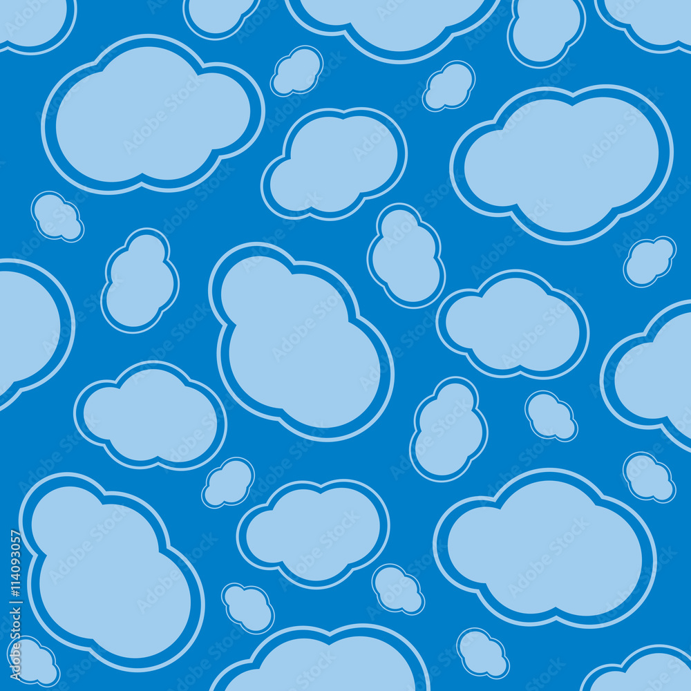 clouds vector pattern