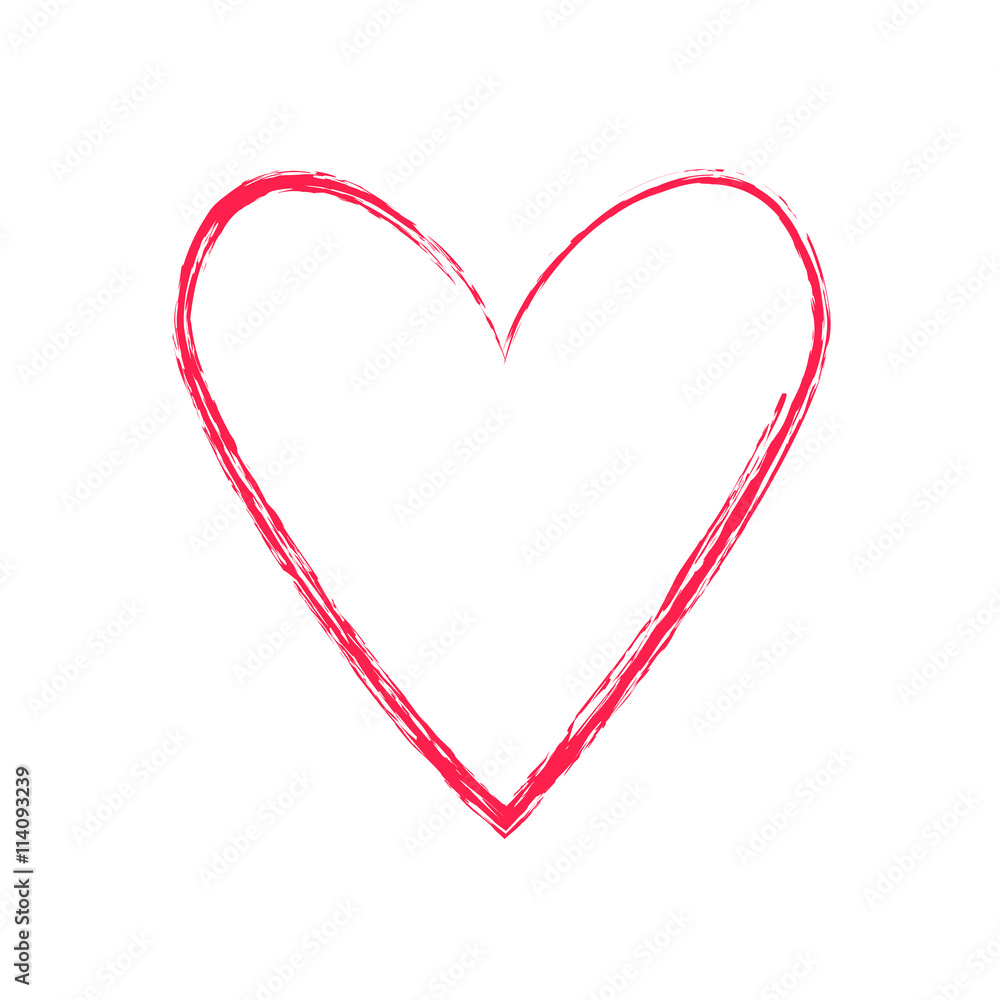 Hand drawn hearts set Hand drawn hearts set