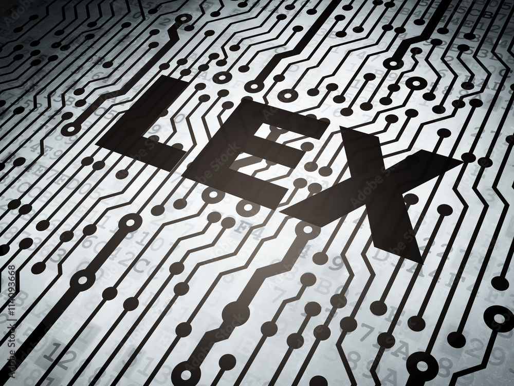 Law concept: circuit board with Lex Law concept: circuit board with Lex