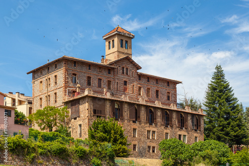 Old hotel in Viladrau, Catalonia, Spain