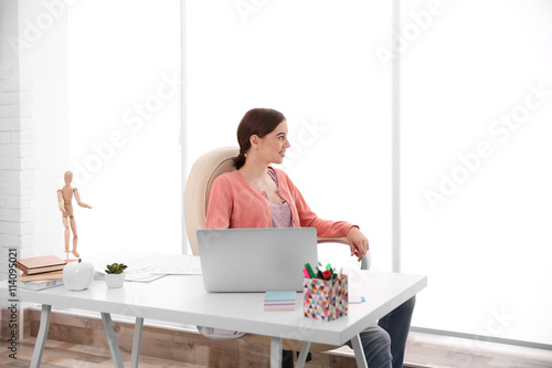 Woman on work at office