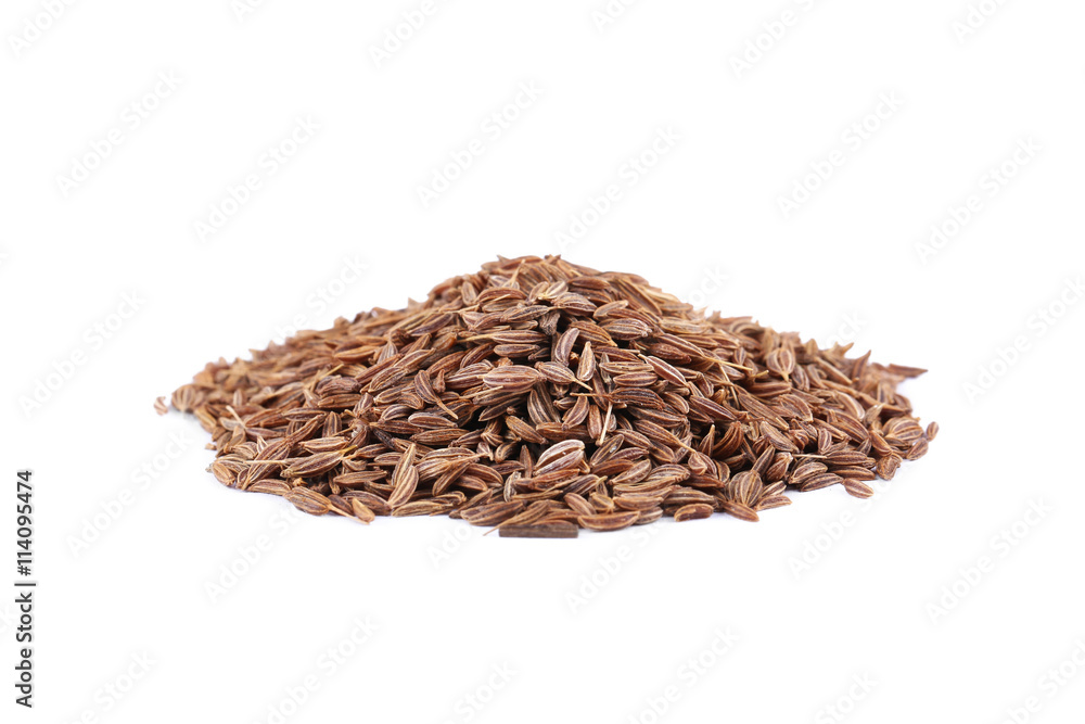 Cumin seeds isolated on white Cumin seeds isolated on white