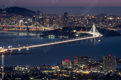 Fotografija Night over San Francisco, as seen from Berkeley Hills
