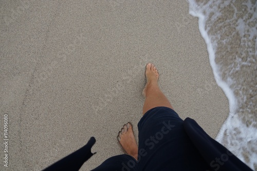 Barfuß im Sand - Strandwanderung photo