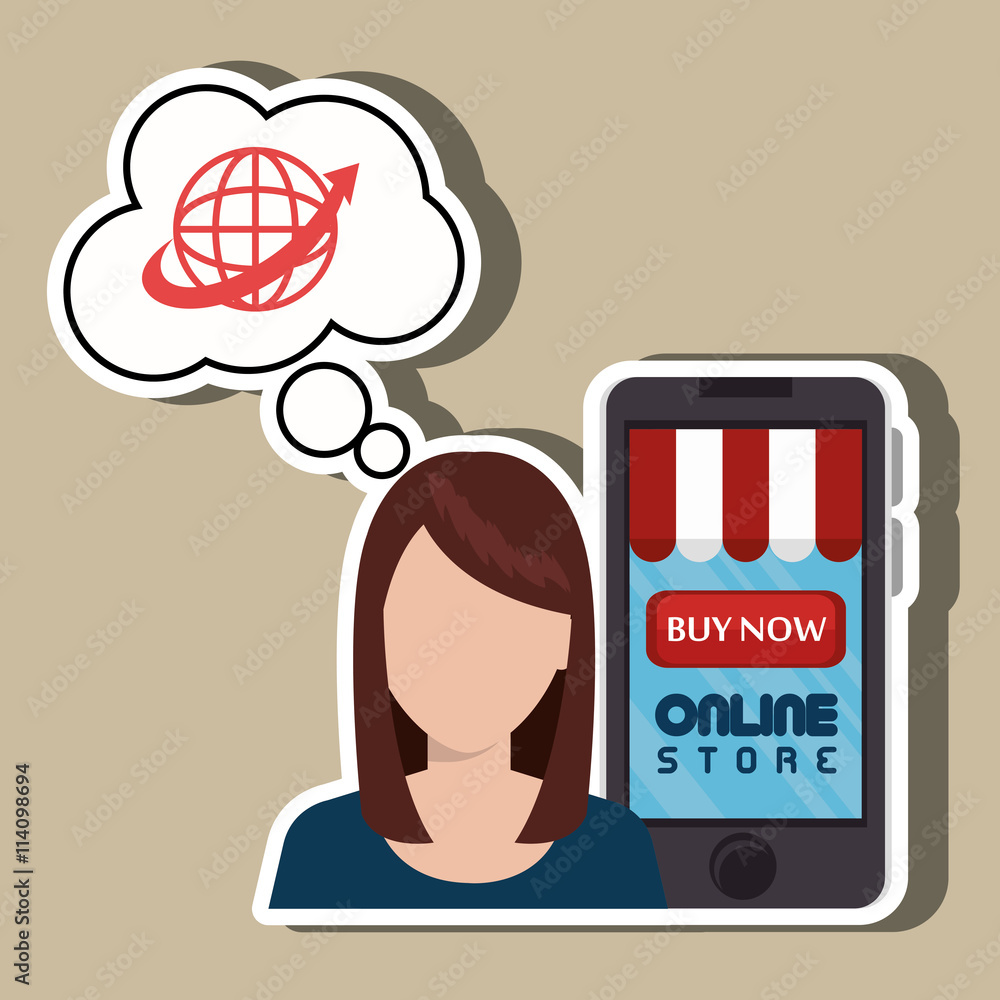 electronic commerce design, vector illustration eps10 graphic electronic commerce design, vector illustration eps10 graphic