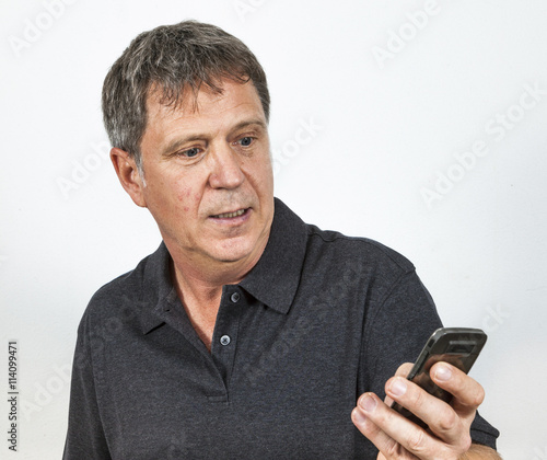 man using the mobile