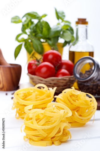 Italian food pasta ingredients
